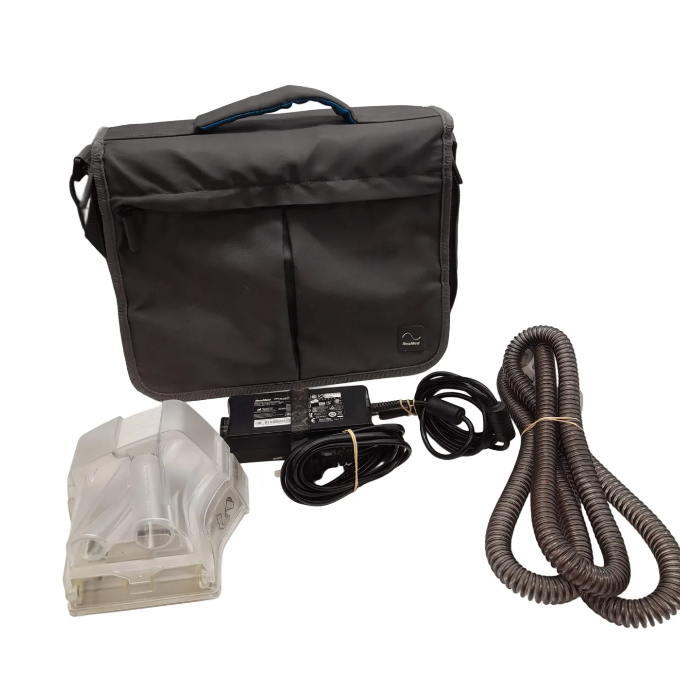 ResMed AirSense 10 AutoSet CPAP Machine Black/White with Case + Adapter + Hose  (WL 1354169)