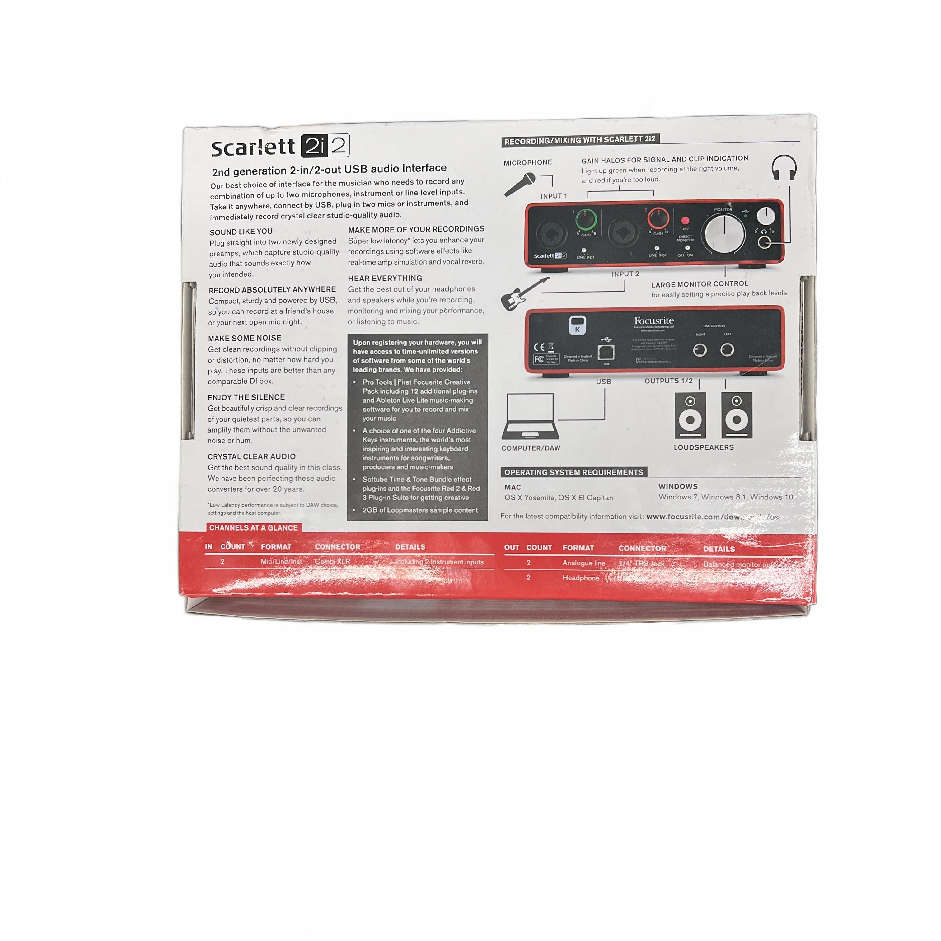 Focusrite Scarlett 2i2 Audio Interface (MK)