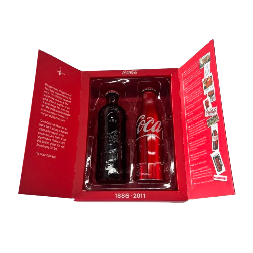 Coca-Cola 125 Years Red Bottles in Box (MK)