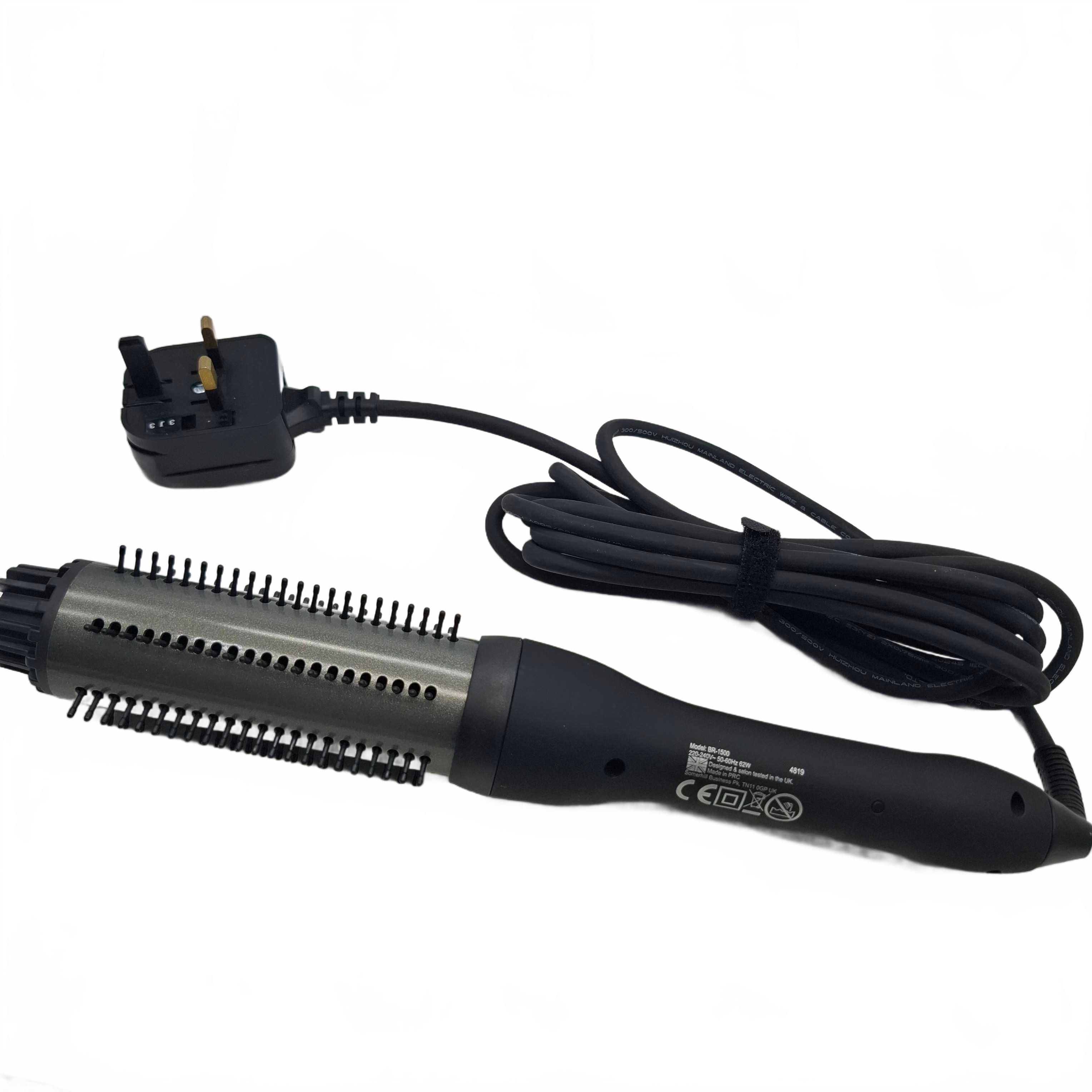 Revamp Progloss Perfect Finish Hot Styling Brush BR-1500 + Box *UK Wall Plug* (WR 1424914)
