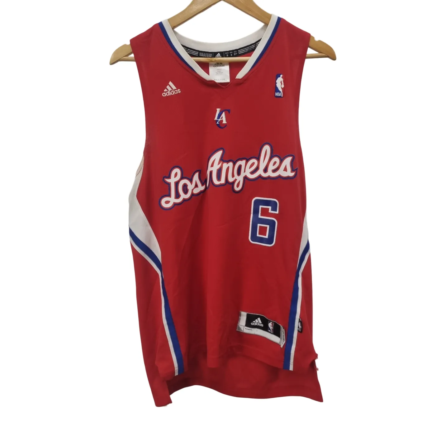 Adidas Los Angeles Jordan Red Jersey Size Small (WR 1394868)
