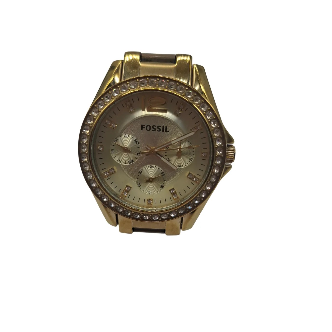 Fossil Riley ES3203 Ladies Yellow Steel Watch (WR 1415858)