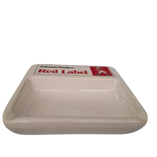 Vintage Ceramic Johnnie Walker Red Label Ashtray – Retro Collectable (JN)