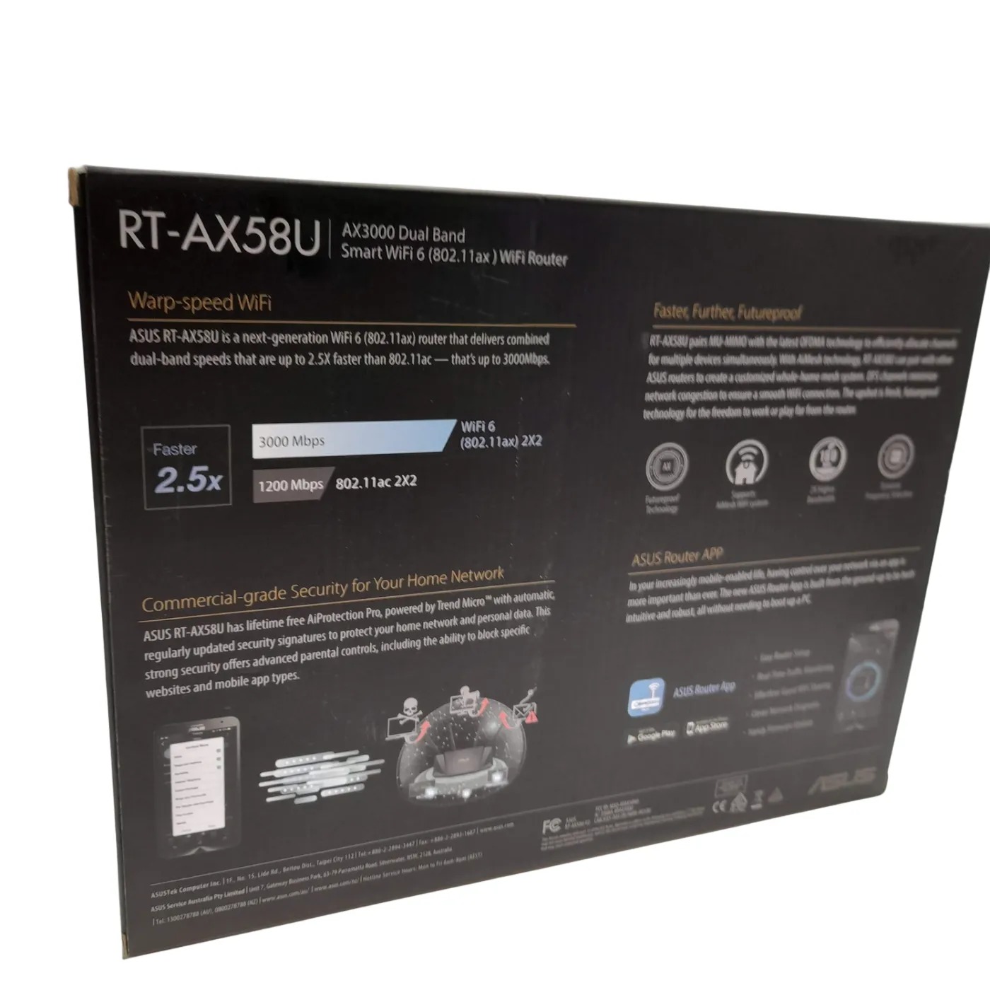 Asus RT-AX3000 Modem Router In Box (WR 1410484)