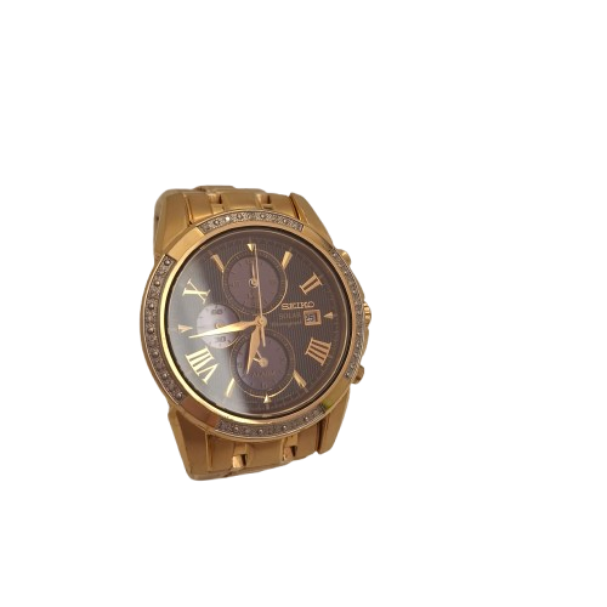 Seiko Men’s V172-0AV0 Stainless Steel Watch   [JN]