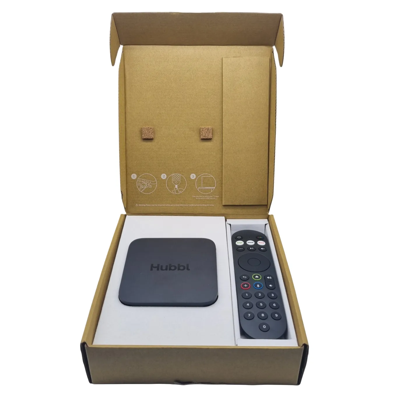 Hubbl Media Player IP061-05-FXTL with Box, Remote and Power
