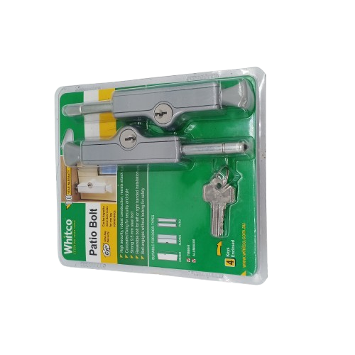 Whitco Patio Bolt CYL4® Lock, Like New Condition (WR)