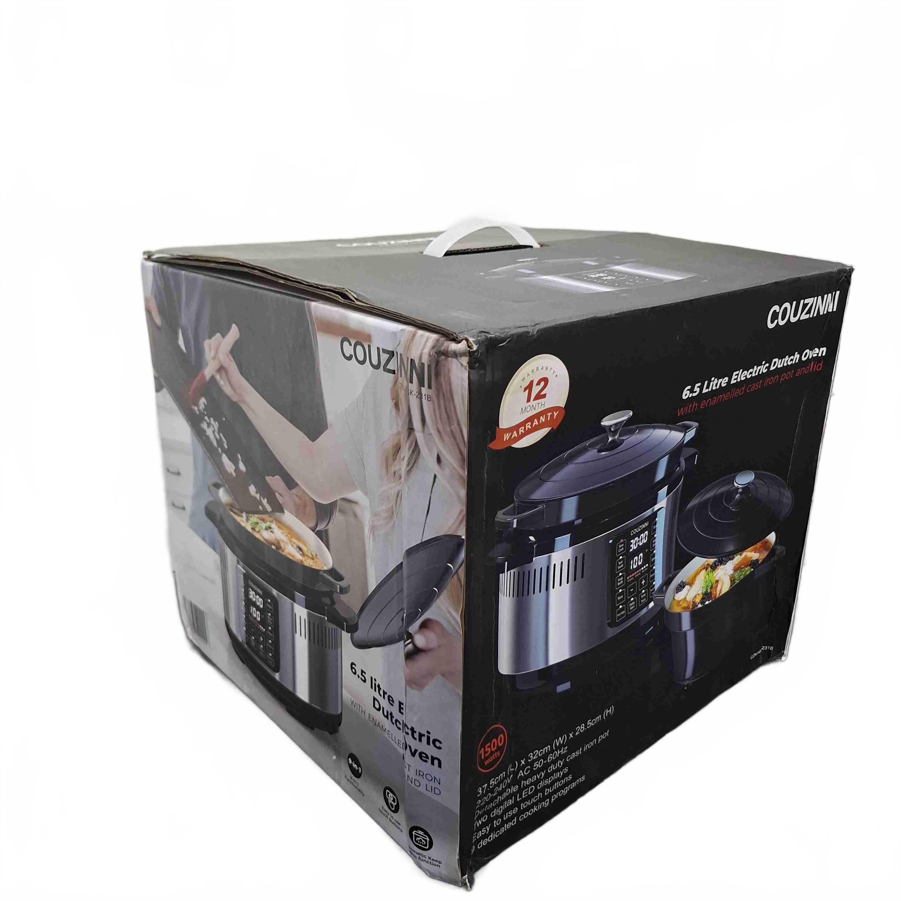 Couzinni Oven CZN-HSK-231B 6.5 Litre Electric Dutch Oven – As New (WR 1430513)