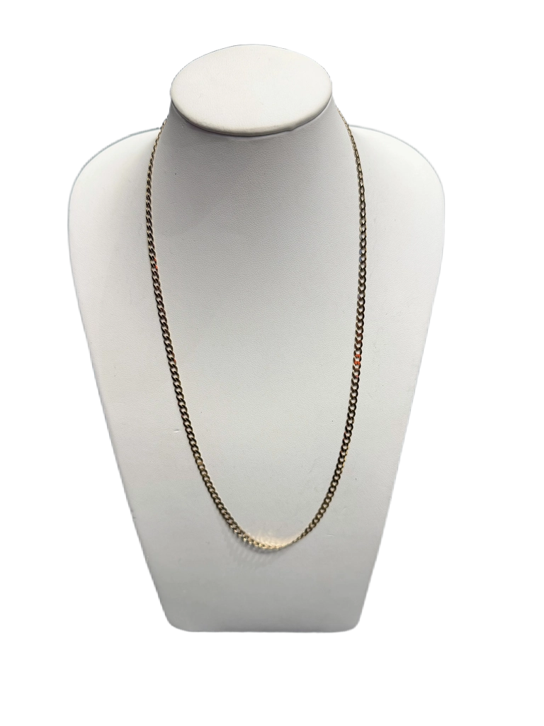 Ladies 9ct Yellow Gold Curb Necklace 6.0g (1428060) (MR)