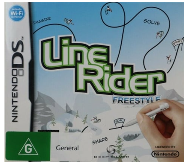 Line Rider Freestyle Nintendo DS Game Cartridge Only Good Condition (CP-1353472)