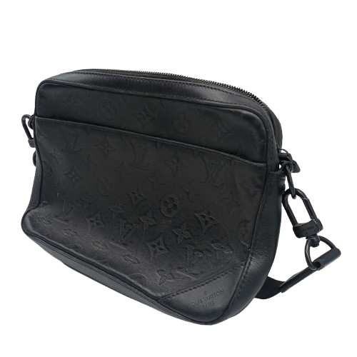Louis Vuitton Duo Messenger Monogram Shadow Black + Entrupy Certificate (CP 1422779)