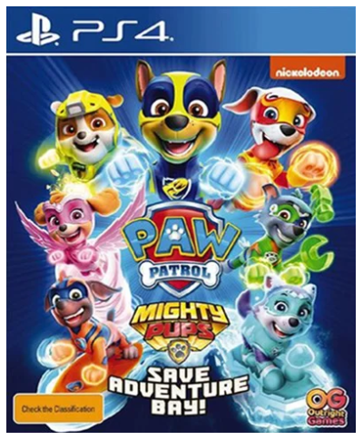 Paw Patrol Mighty Pups Save Adventure Bay Playstation 4 Game Good Condition No Manual