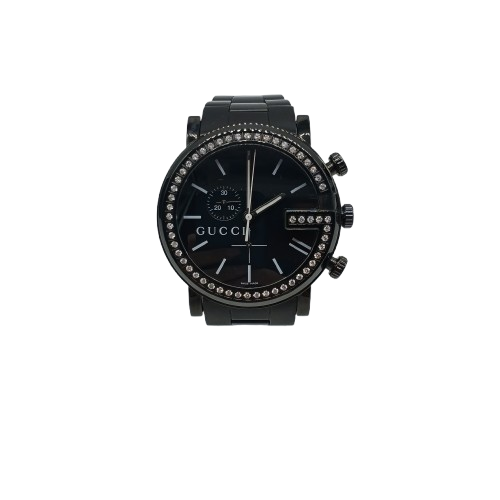 Gucci G-Chrono YA101340 Black Stainless Steel Watch (WR 1381331)