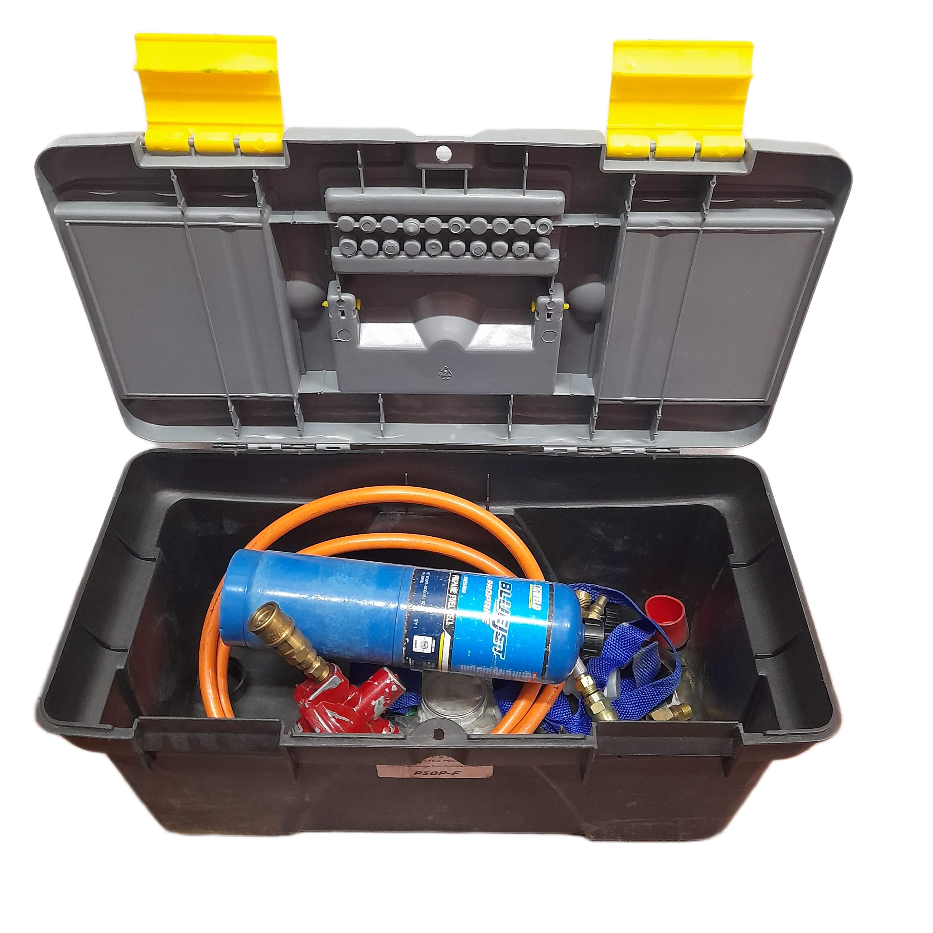 NJ Phillips 50ml Gas Powered PowerMaster Forestry Splatter Gun Kit (P50P-F) Includes: Backpack Holder, Sprayer, Tool Case, Gas Bottle, Gas Hose (WR 1346076)
