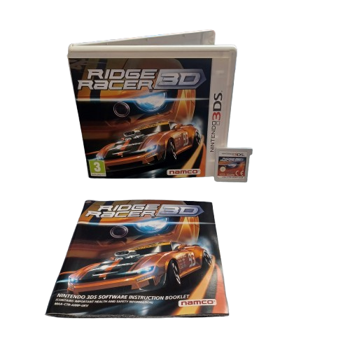 Nintendo Ridge Racer 3D 3DS Game, Good USED Condition With Case + Manual (LE 1428353)