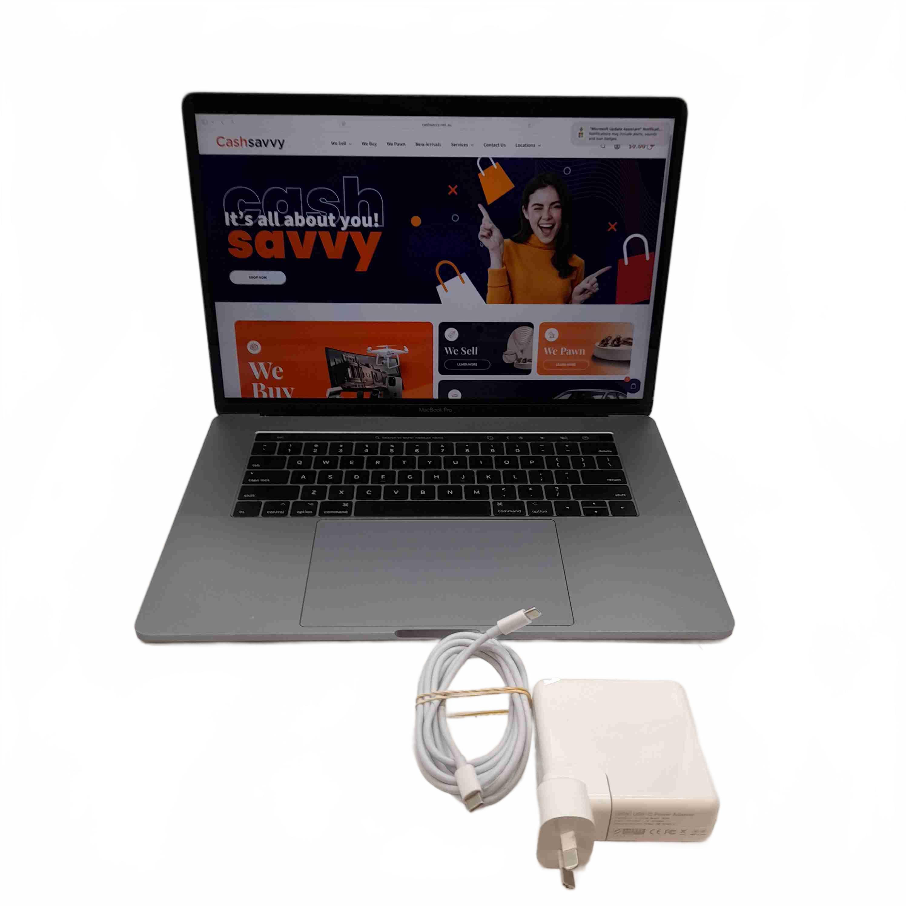 Apple MacBook Pro A1707 15.4-Inch 2017 Silver Laptop + Charger  (WL 1430259)