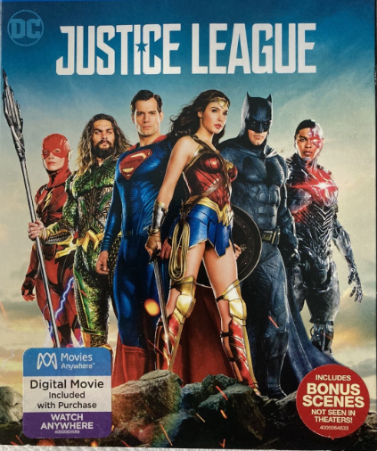 Justice League Blu Ray With Bonus Scenes – Very Good Condition