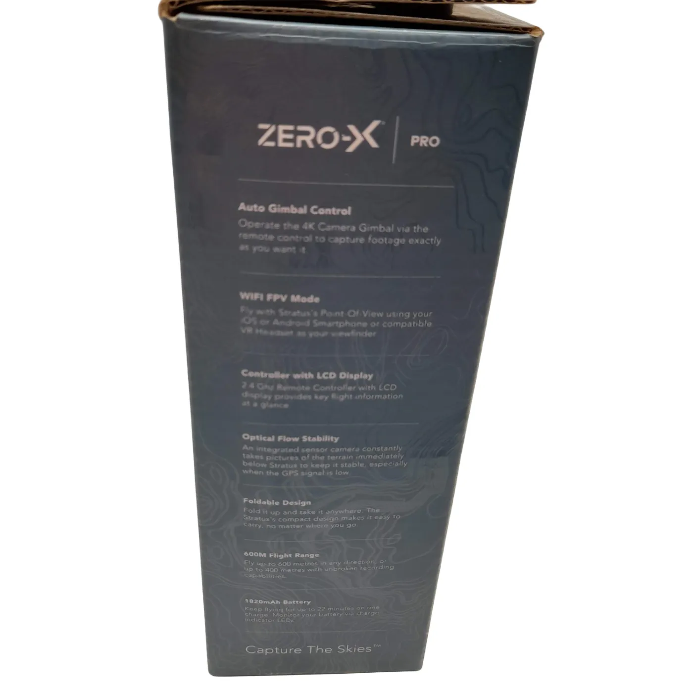 Zero-X Stratus 4K Foldable Drone Grey Black With Remote + Charger + Case +SD Card In Box (WL1424084)