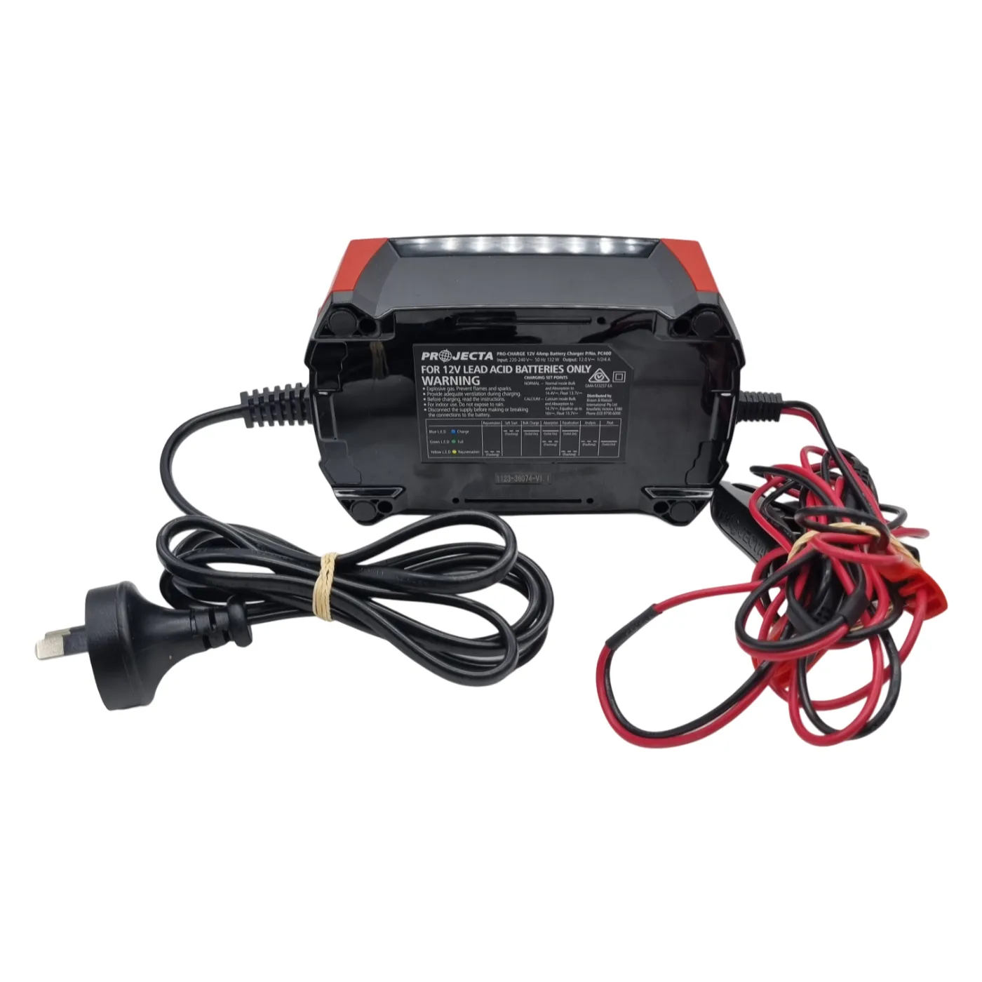 Projecta Battery Charger 4A 12V PC400 (WR 1346762)