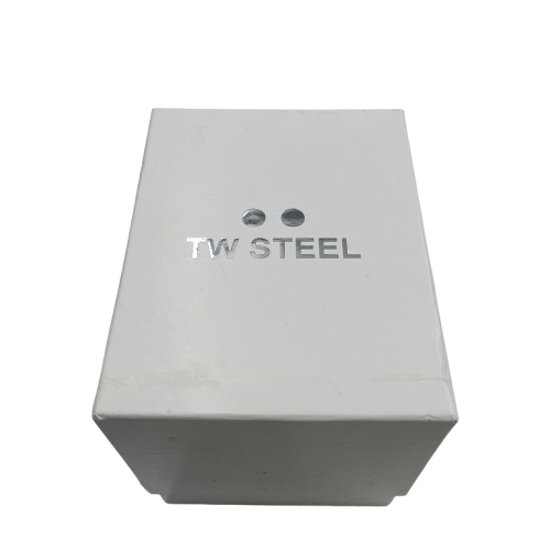 TW Steel TW 122 Men’s Silver Watch with White Rubber Band (NR 1396781)