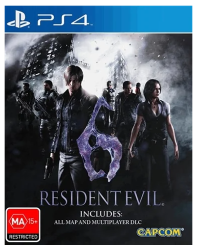 Sony Playstation 4 Game Resident Evil 6, Excellent Condition With Case No Manual