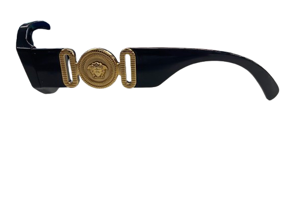 Versace VE4361 Biggie Sunglasses Black/Dark Grey 53mm (NG)