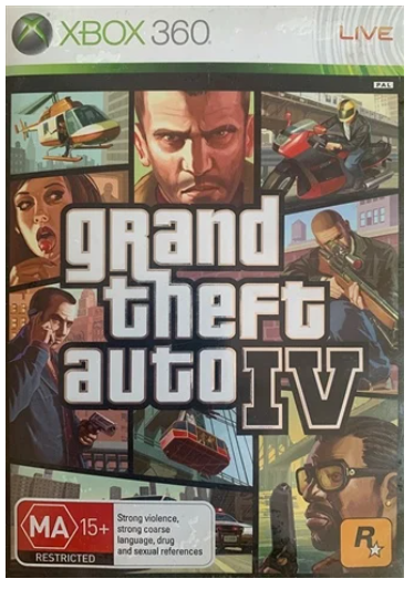 Grand Theft Auto IV Xbox 360 Average Condition No Manual