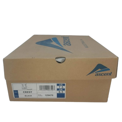 Ascent Shoes Crest Black US 7.5 In Box
