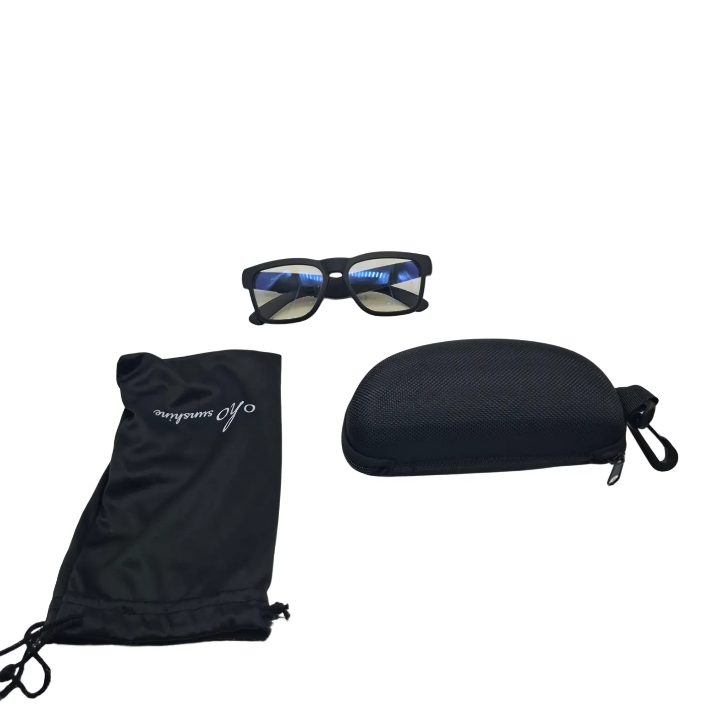 OhO Sunshine Bluetooth Sunglasses With Voice Control, Listen To Music & Calls + Case (WR)