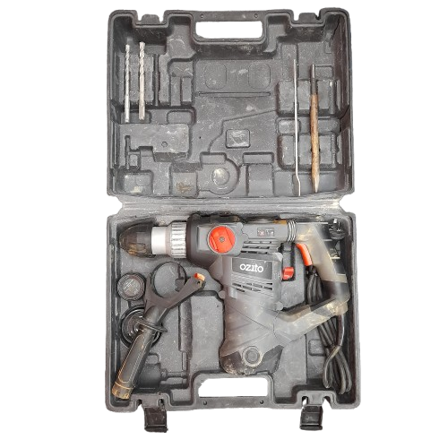 Ozito RHD-1600 Corded Hammer DrillIn A Black Case (Good Condition ) (MR)