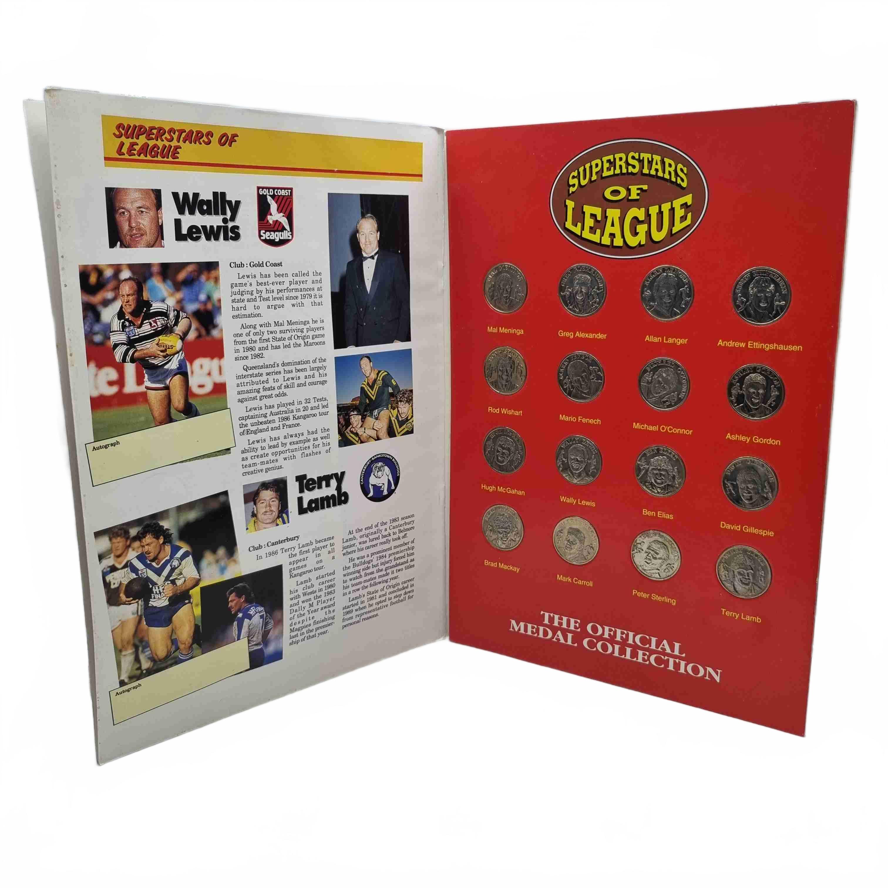 The Daily Telegraph Superstars Of League Full Set Medals Coins (WR 1434310)