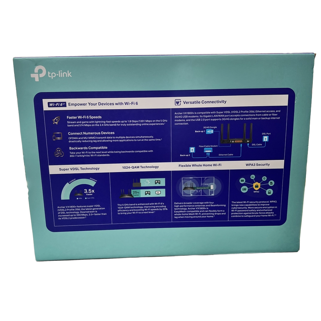 TP-Link Wi-Fi Router AX1800 (MK)