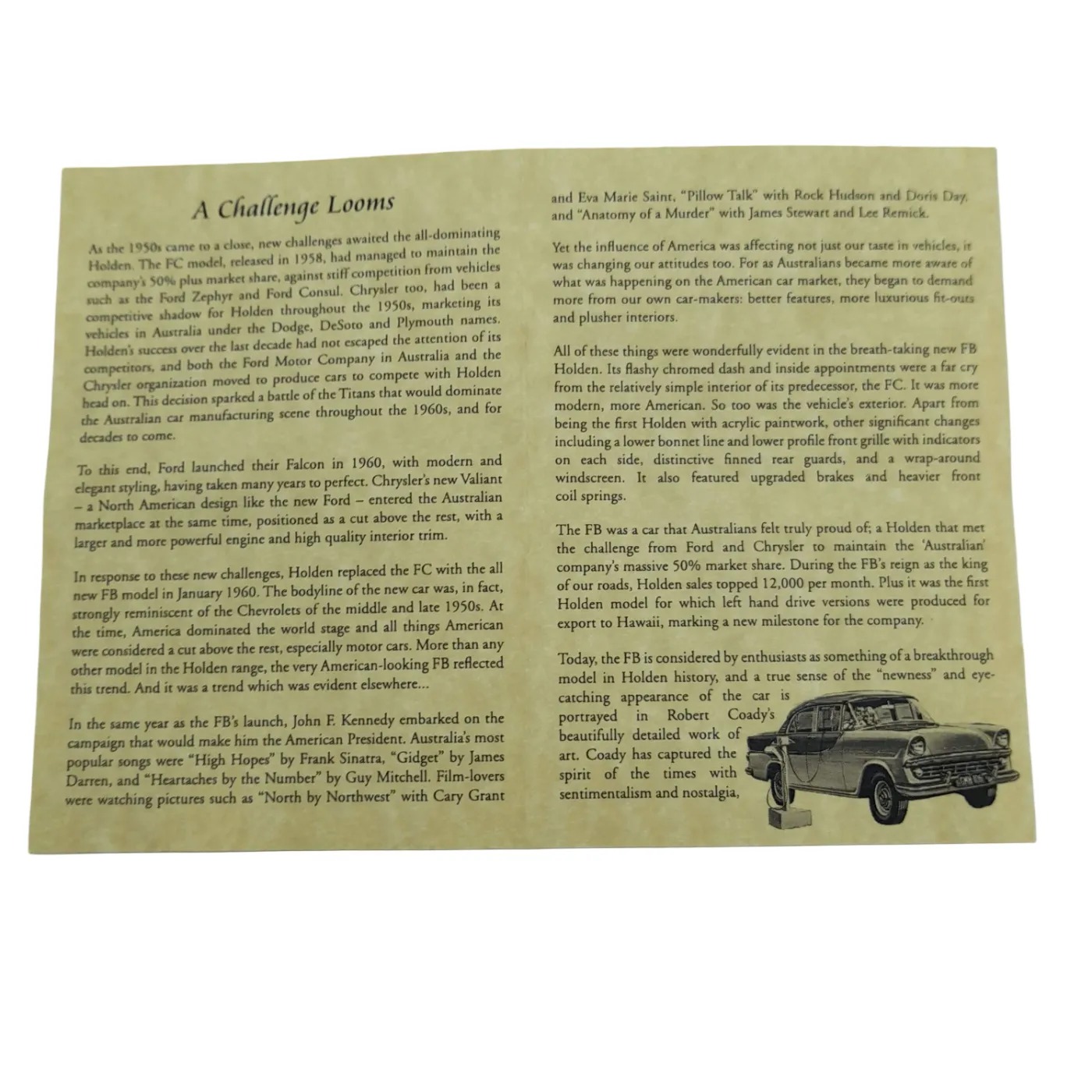 The Golden Years of Holden 1960 FB Gold Coin (WL 1409192)