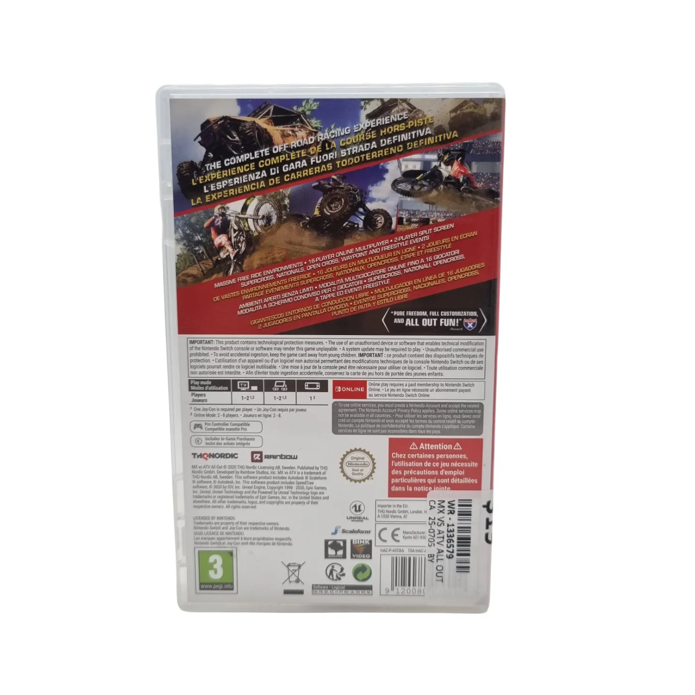 Nintendo Switch Game: MX VS ATV All Out