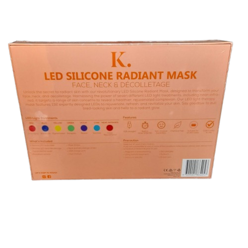 Kahlia Skin LED Silocone Radiant Mask Like New In Box