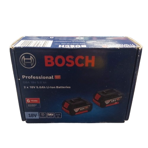 Bosch GBA 2-Pack 18V 5.0Ah Li-ion Cordless Battery Kit