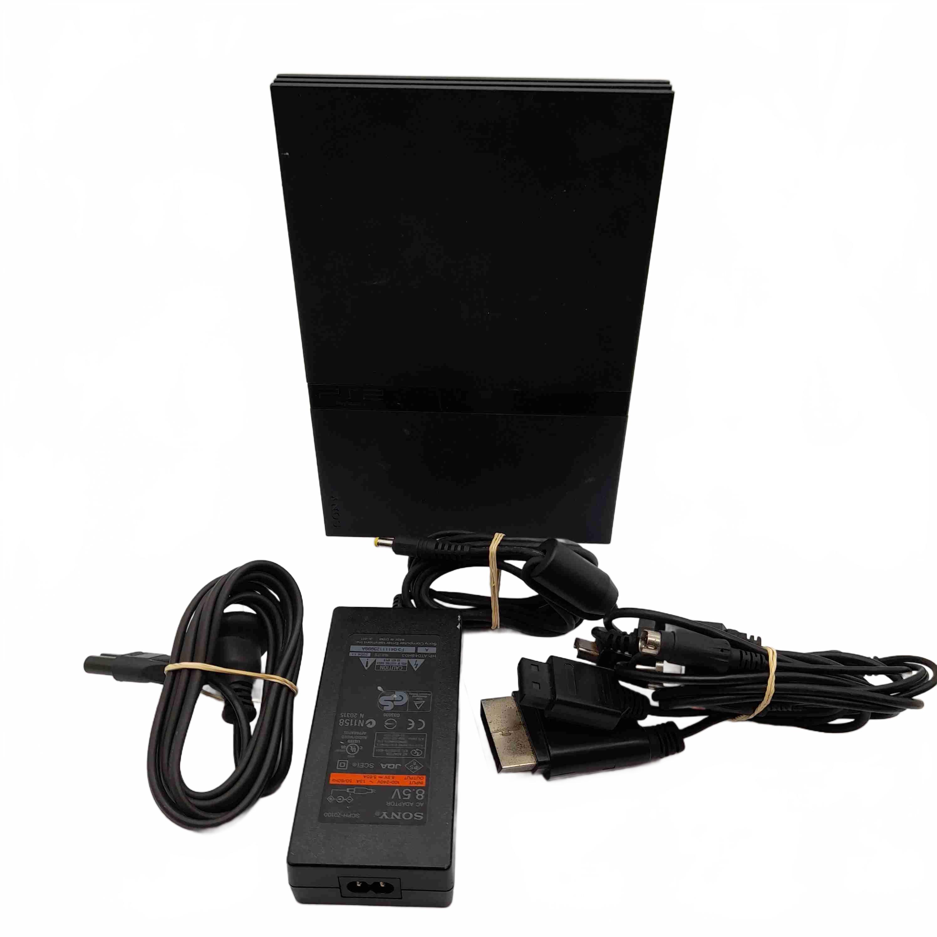 Sony PlayStation 2 Slim Console SCPH-70002 Black With Leads No Controller Good Working Condition (WL1434695)