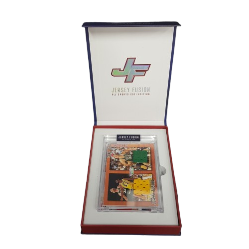 MAGIC JOHNSON & LARRY BIRD​Jersey​ fusion​ 2021​ Game Used Swatches (MR)
