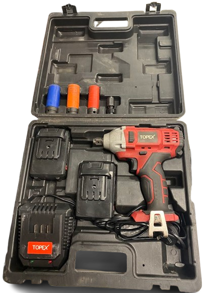 Topex Rattle Gun TXO31 With 2 Batteries And Charger (NG)