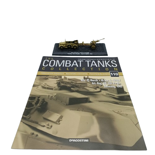 Combat Tanks Collection Kfz 15 Horch Brown Combat Tank Figure With Magazine In Case (CP)