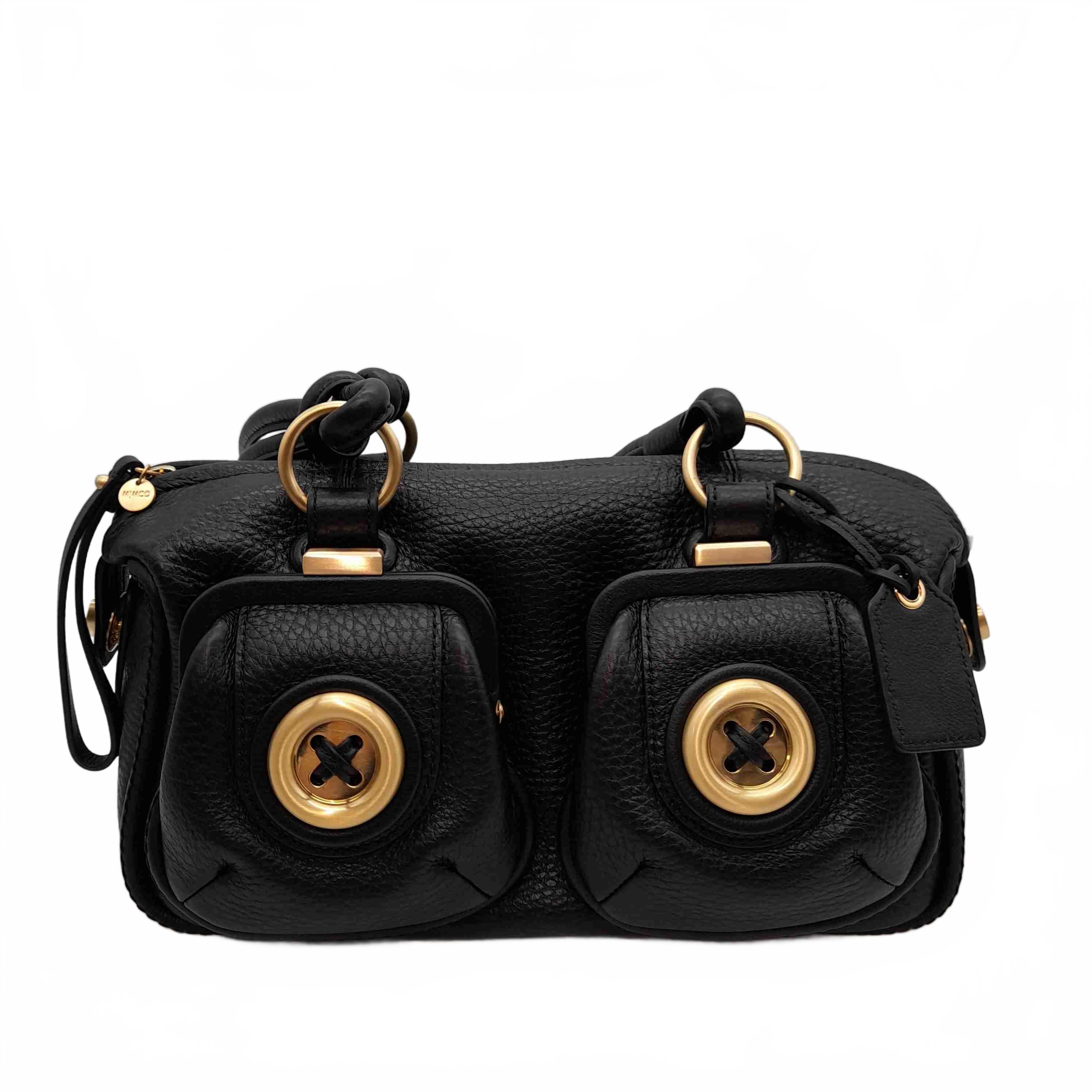 Mimco Re-Edition Bag Black And Gold + Dust Bag (WL 1433722)