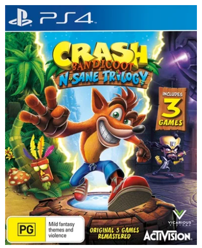 Crash Bandicoot: N’Sane Triology Playstation 4 Game – Very Good No Manual