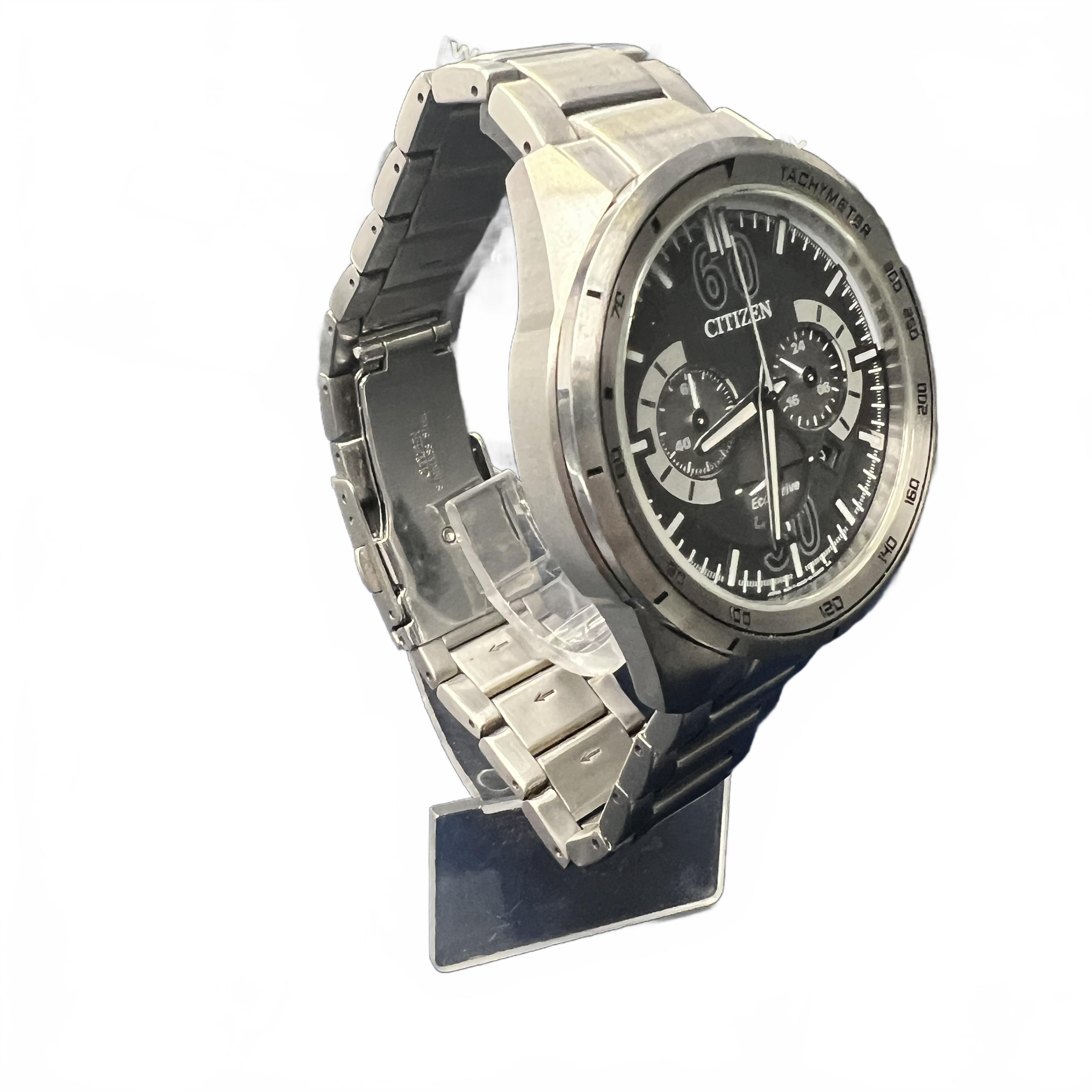 Citizen Eco-Drive B620-S091349 Men’s Silver Steel Chronograph Watch