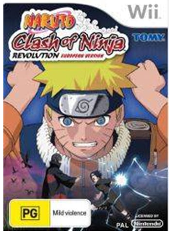 Naruto: Clash of Ninja Revolution Nintendo Wii Good Condition with Case No Manual (LN)