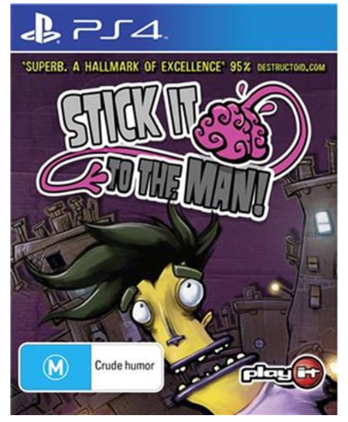 Stick It To The Man Playstation 4 Game Very Good Condition With Manual (CP-1248102)