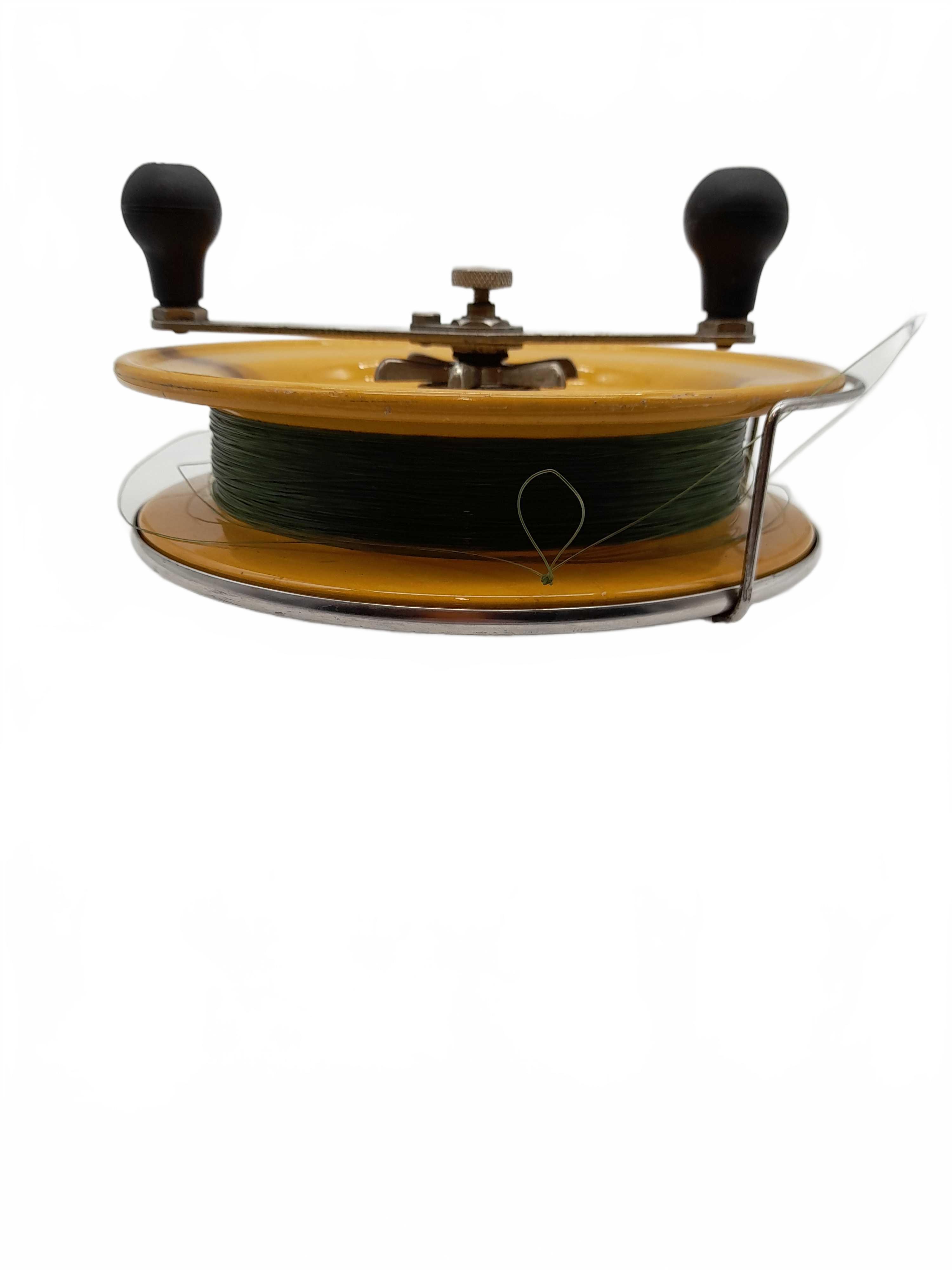 Alvey Reel 925-C Deep Sea Snapp Yellow/Silver Good Working Condition With Green Line (WL1430361)