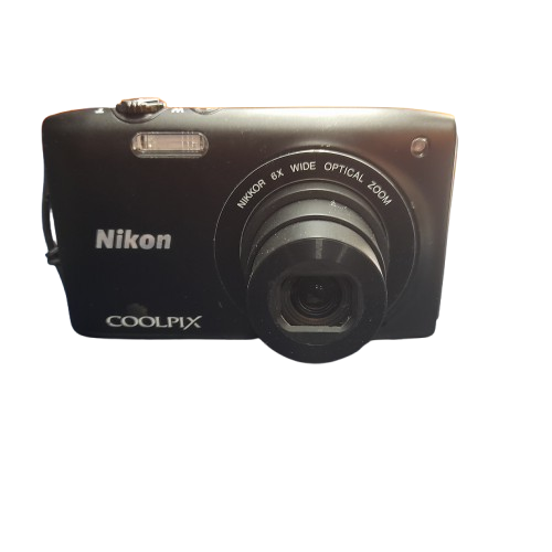 Nikon COOLPIX S3200 Compact Camera Black with USB Cable (LN)
