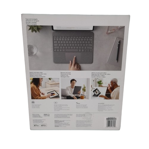 Logitech 920-010215 Combo Touch Backlit Keyboard Case for iPad Pro 12.9-inch 5th and 6th Gen Like New (LN)