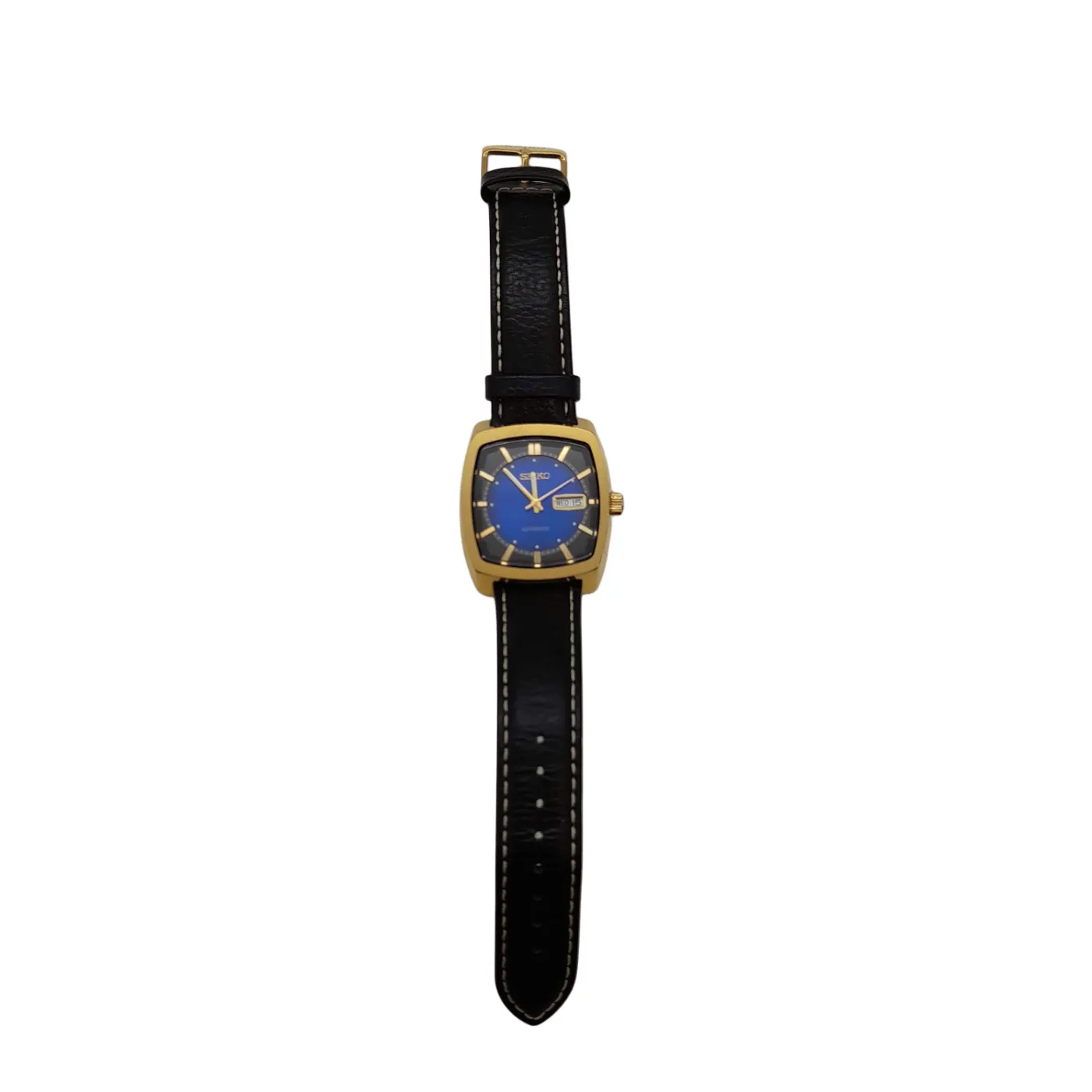Seiko 7S26-04VO Men’s Automatic Watch with Black Leather Band (WL 1400526)