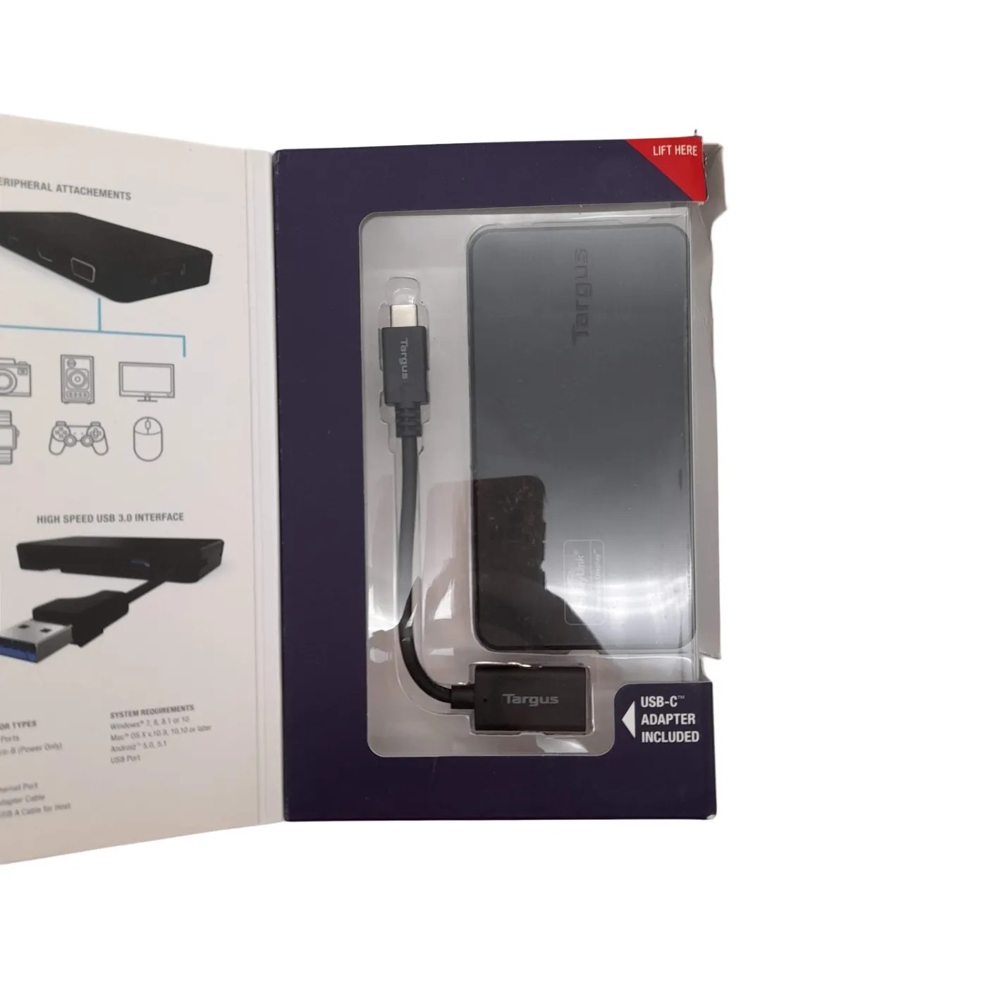 Targus VersaLink USB 3.0 Docking Station Black in Box (WL 1424445)